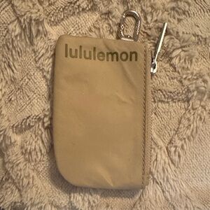 lululemon athletica Beige coin purse